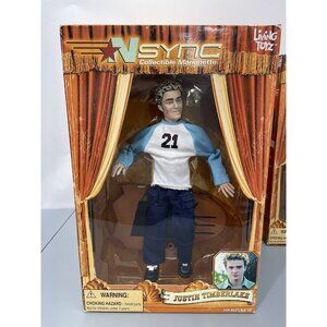 NSync Justin Timberlake Collectible Marionette Doll Living Toyz 2000 Open Box
